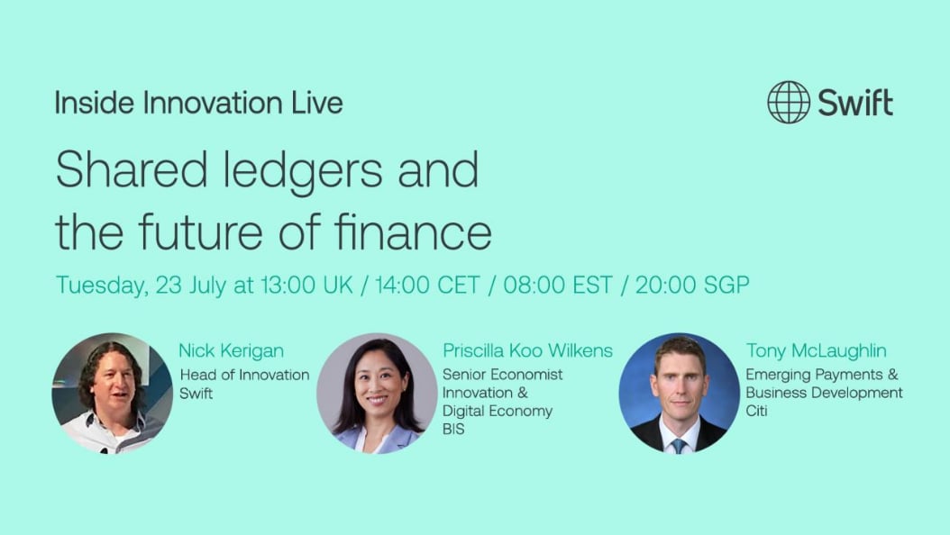 LinkedIn Live - Shared ledgers and the future of finance